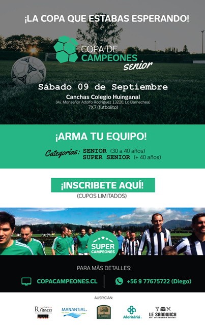 Súper Campeones - ¡Invitación Copa de Campeones Senior!