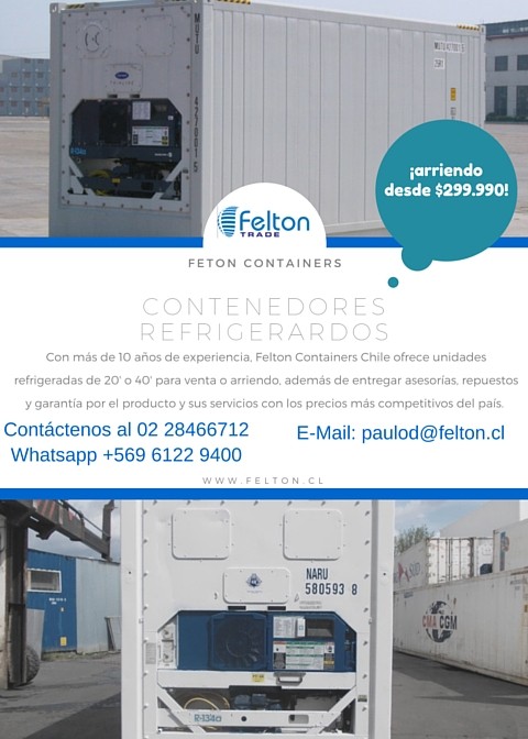 Felton - Liquidacion Reefer Carrier de 40 $ 3.100.000 mas IVA