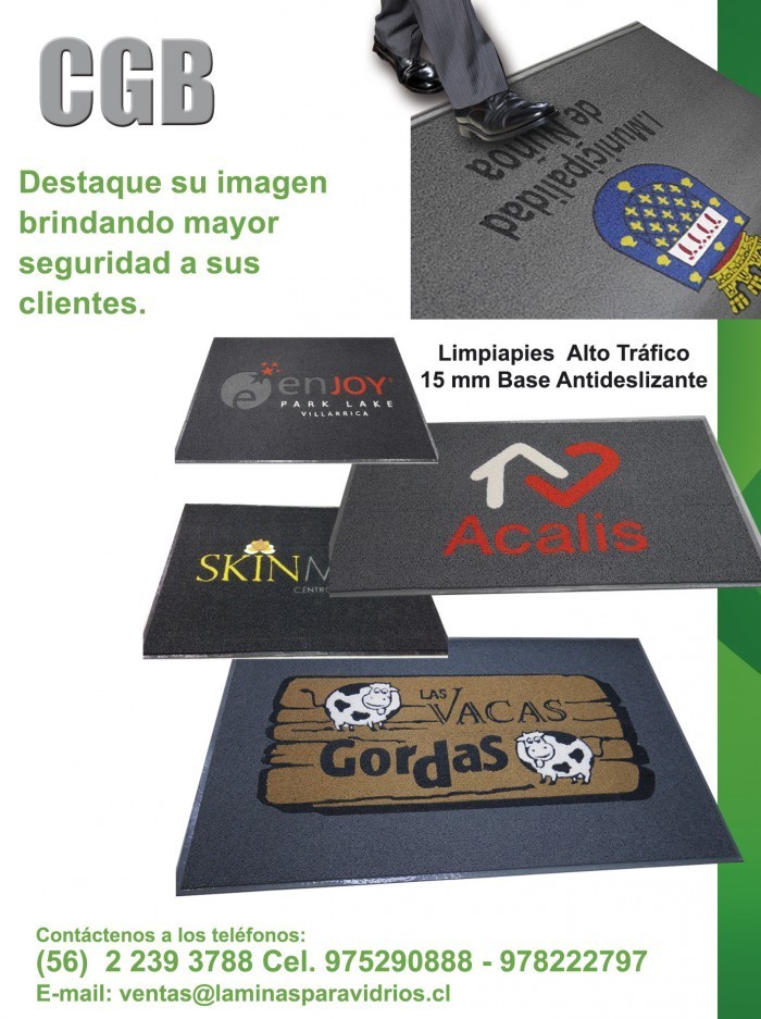 Comercial CGB - Limpiapies alto tráfico personalizado