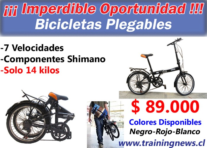 Trainingnews - Imperdible oportunidad Bicicletas plegables