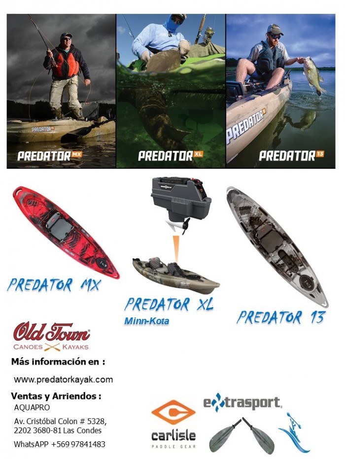 Sandro Marsano - Kayak de pesca deportiva PREDATOR