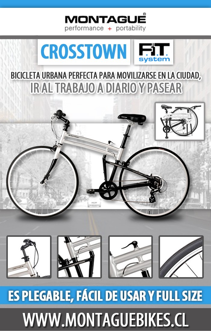 Montague Bikes Chile - Bicicleta Plegable Urbana Full Size