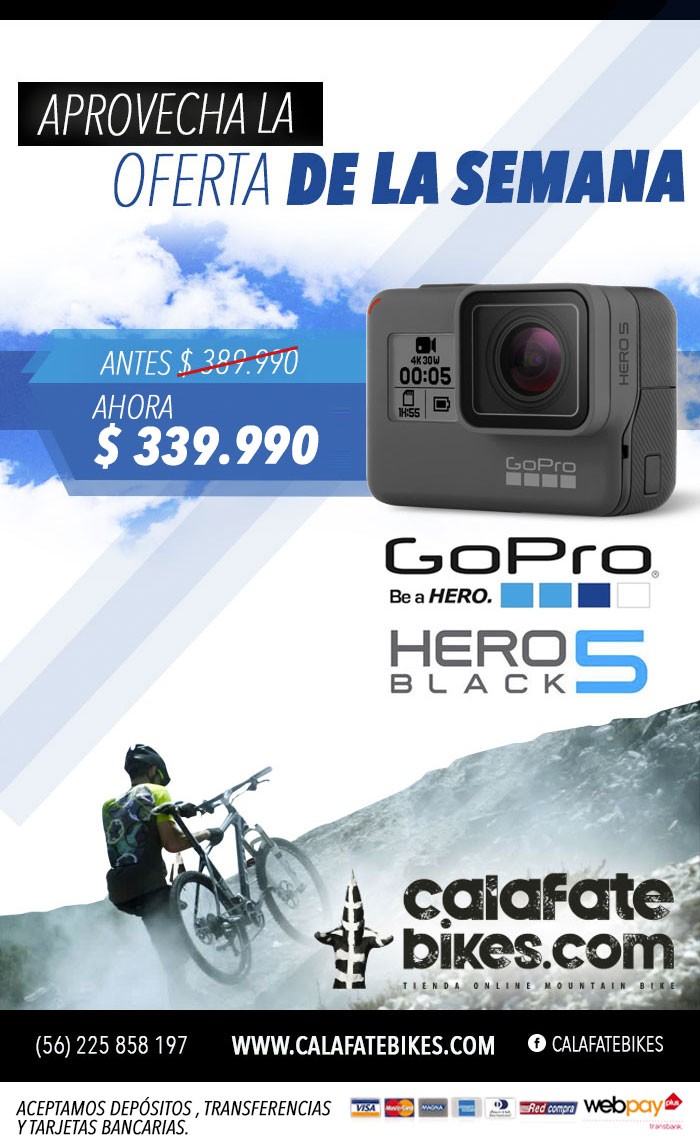 Cámara Go Pro Hero 5 - En oferta. El Mejor precio de Chile