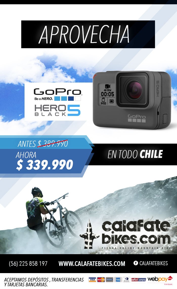 Oferta Cámara Go Pro Hero 5 - Unéte a la familia Go Pro