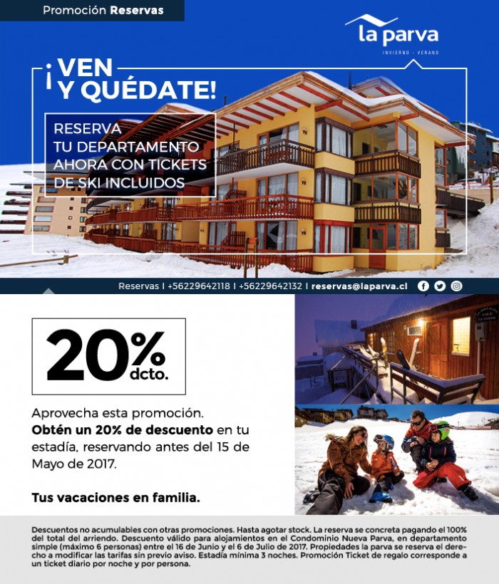 Centro de Ski La Parva - Ven y quédate en La Parva a un increíble precio