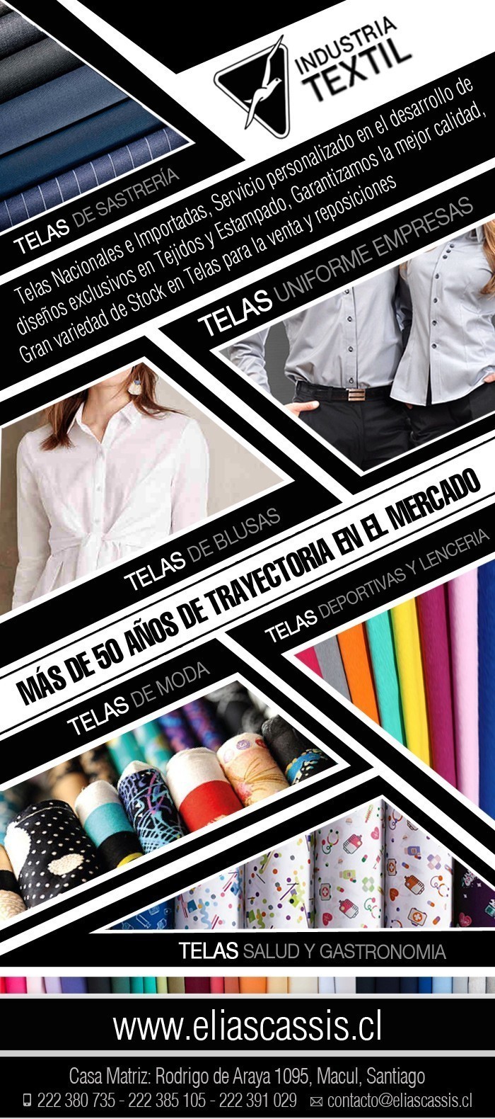 Elias Cassis SpA - Nueva Colección de Telas para Uniformes Corporativos y de Moda