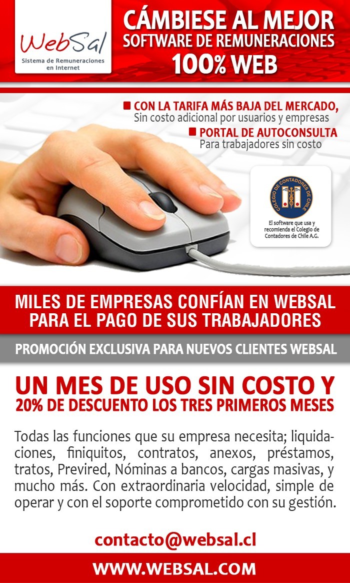 Websal Sistemas de Gestión - Software de Remuneraciones en la  Web