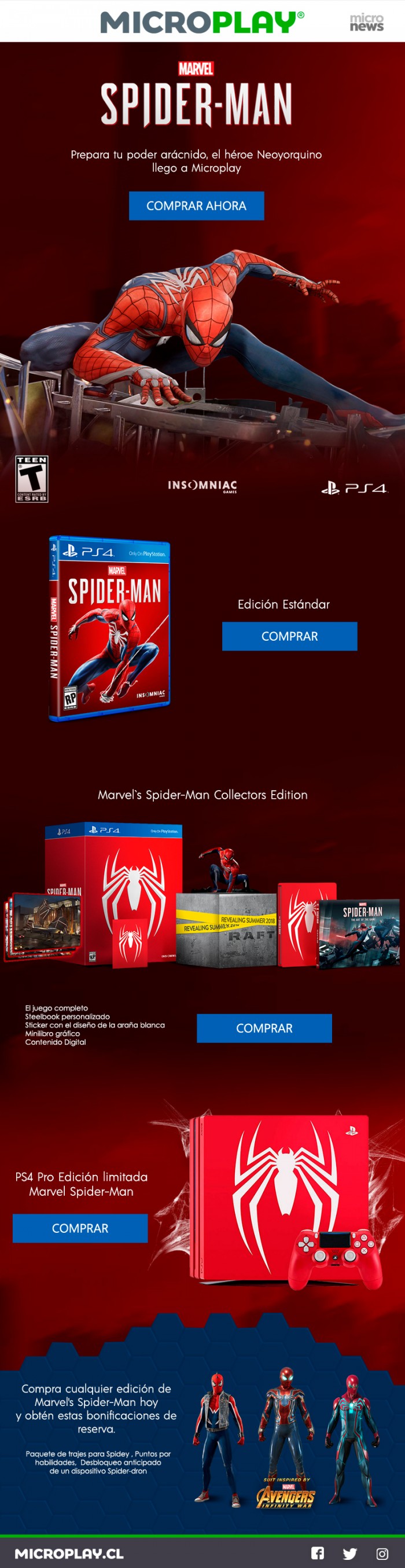 Microplay - Spiderman llega a Microplay