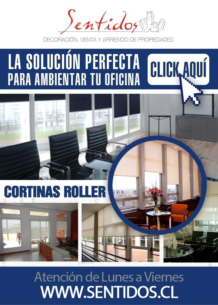 Cortinas roller para oficinas  - Showroom a domicilio