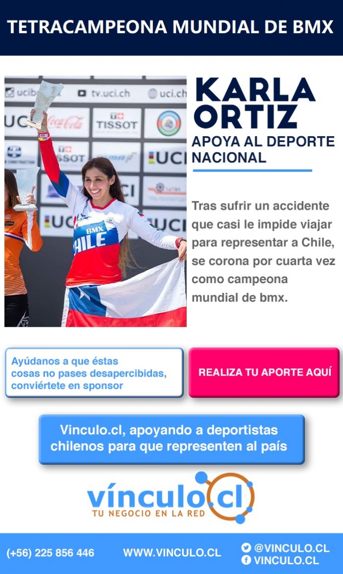 Karla Ortiz- Ayuda al deporte nacional femenino - Felicitaciones a la TetraCampeona Mundial de BMX