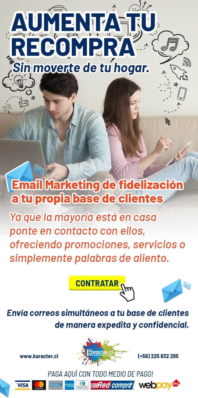 Fideliza a tus clientes con tu publicidad propia - Envía correos a tu base de datos 