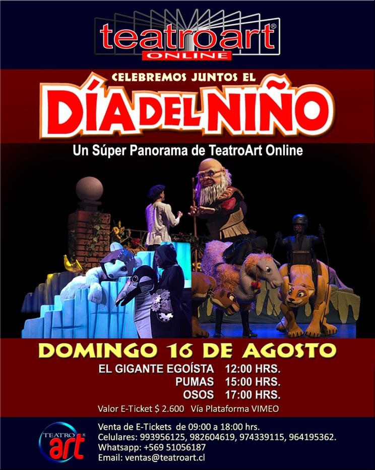 Celebremos Juntos el Día del Niño - Un Super Panorama de TeatroArt Online