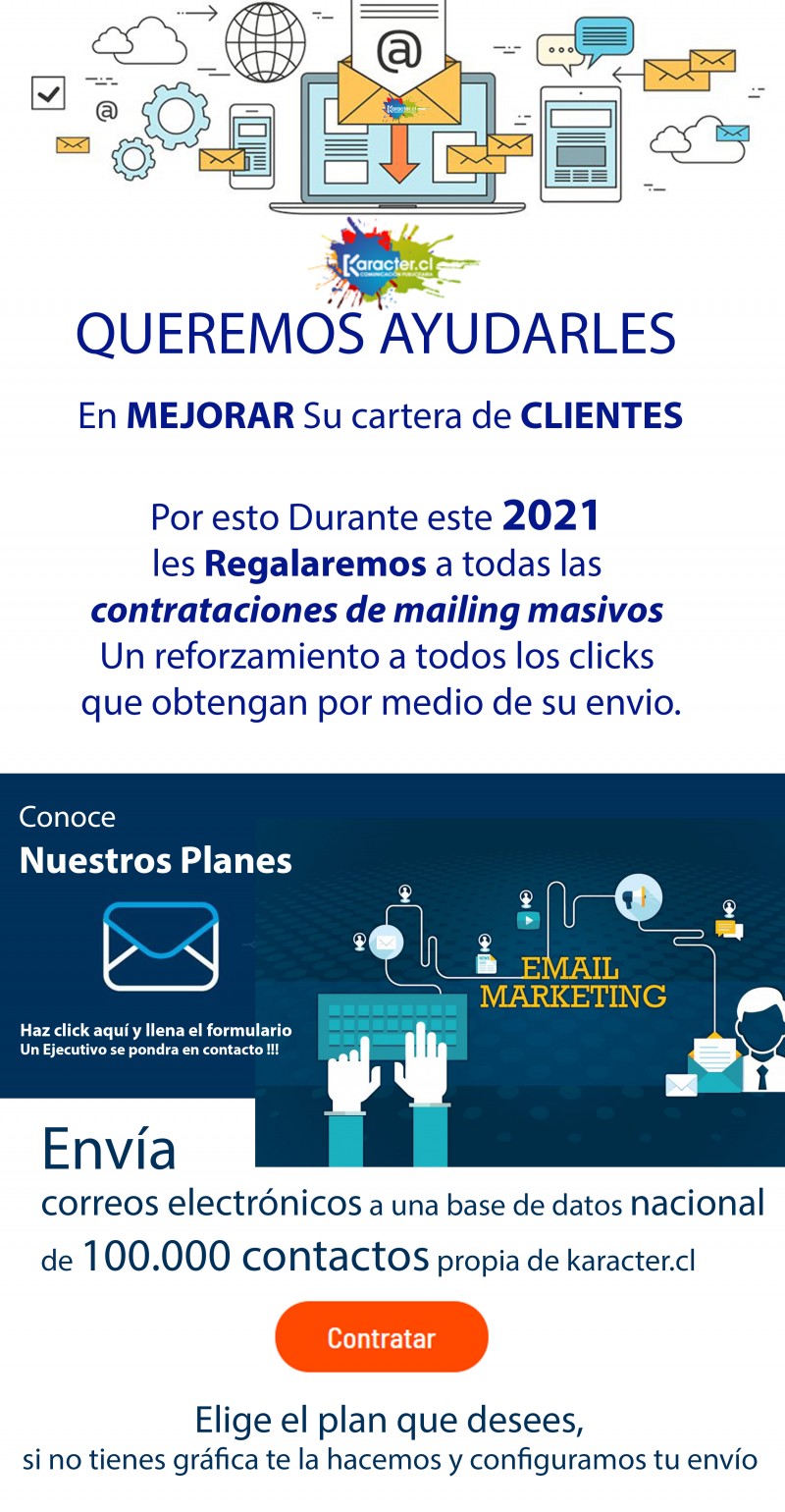 Emailing 2021 - Queremos Ayudarles a Mejorar su Cartera de Clientes