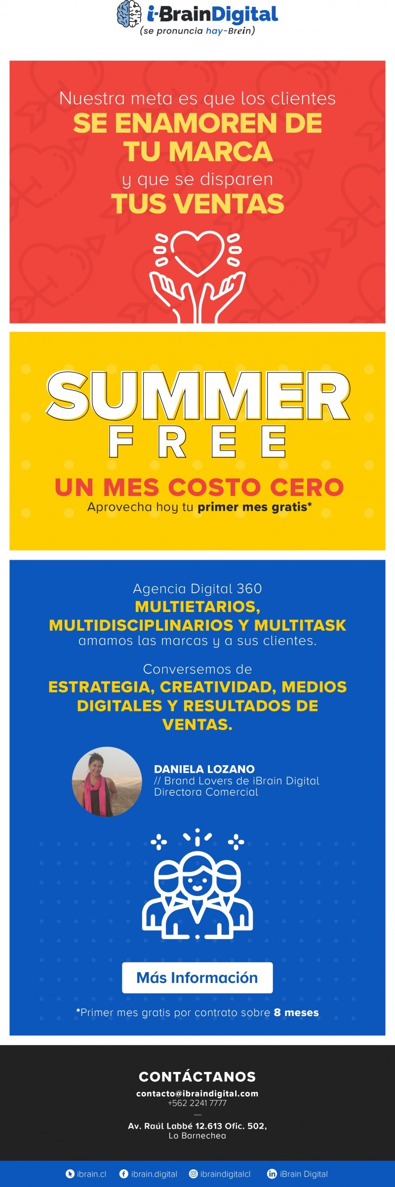 I Brain Digital - Marketing Digital - Summer FREE, $ Primer mes GRATIS!