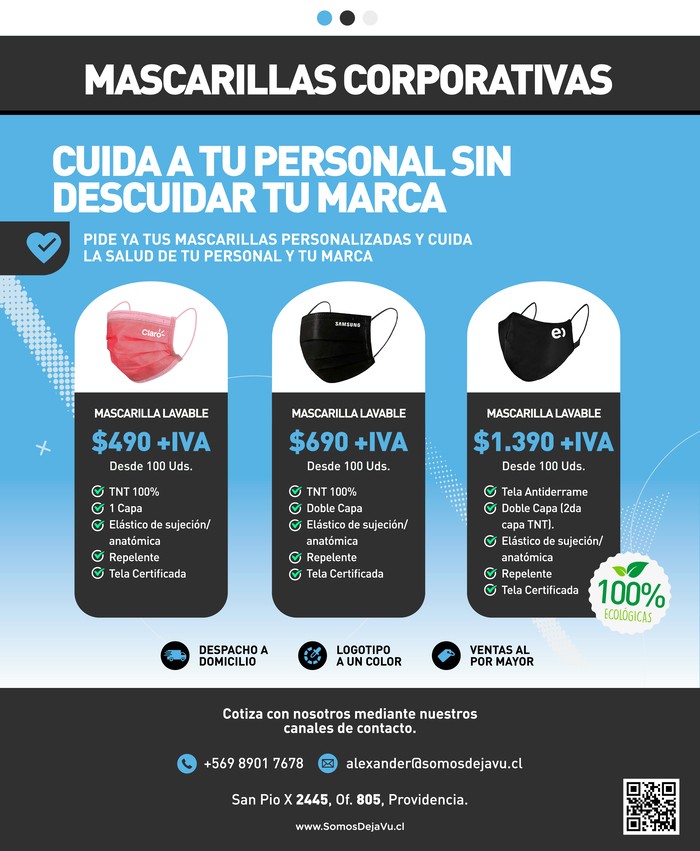 Somos Deja Vu - Mascarillas Corporativas