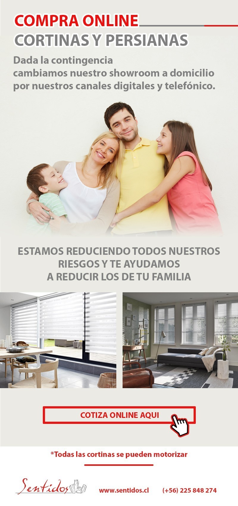 Cortinas Roller a medida - Cotiza Online / No salgas de casa