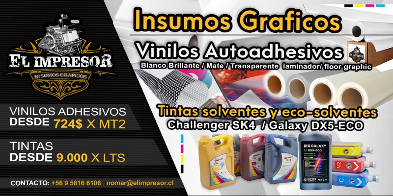 Elimpresor - Tintas ecosolventadas galaxy