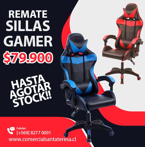 Comercial Santa Teresa - Remate Sillas Gamer 79.900