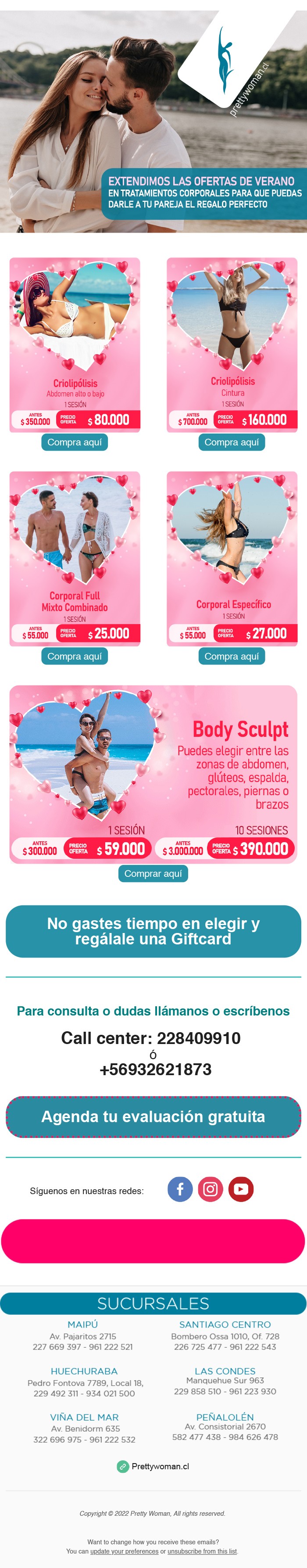 Estética Pretty Woman - ¡Por éxito de ventas extendemos nuestras ofertas para que las disfrutes este día de los enamorados!