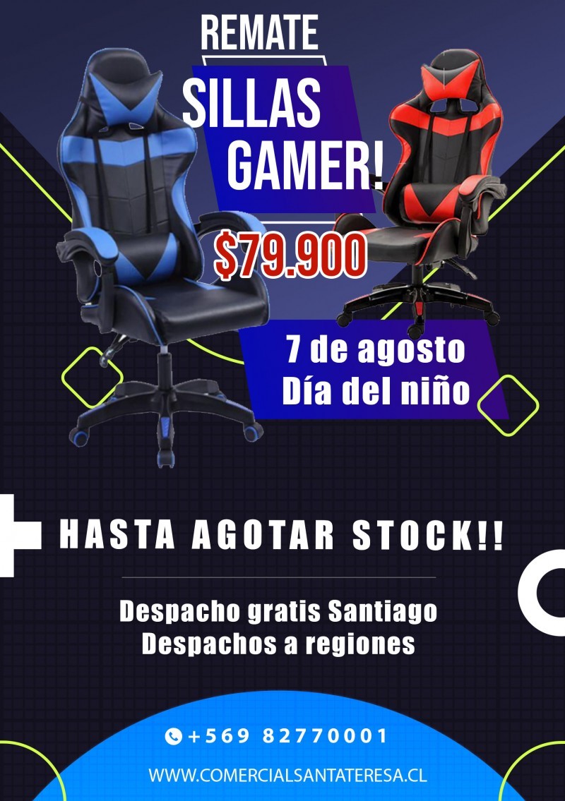 Sillas Gamer - Día del niño remate silla gamer