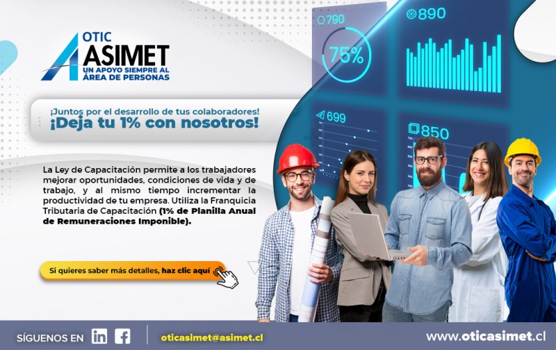 OticAsimet - Deja t 1% con nosotros, Juntos por el Desarrollo de tus Colaboradores