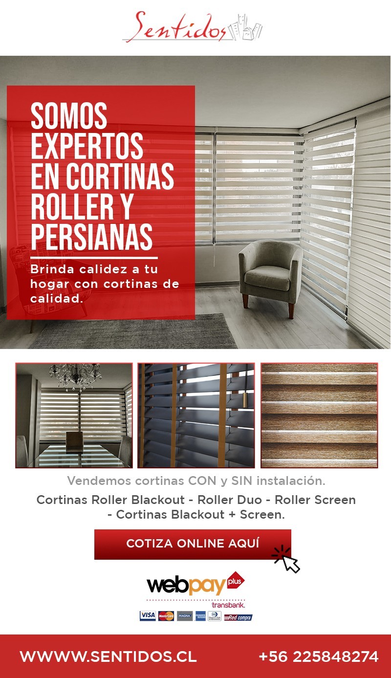 Cortinas Premium Chile LOS MEJORES PRECIOS - Cotiza nuevas Roller CON y SIN instalación