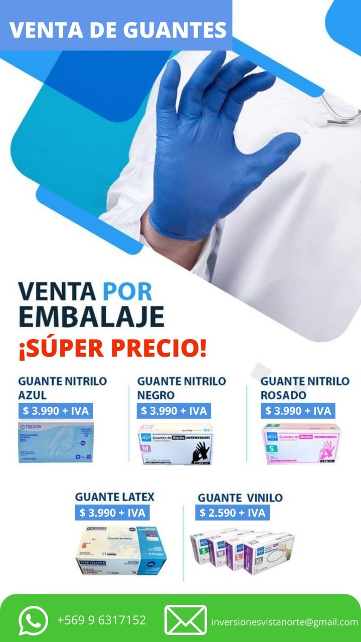 Inversiones Vista Norte - Super Precio guantes Nitrilo Latex Vinilo