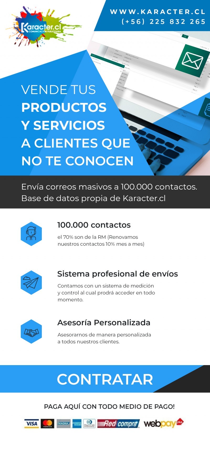 Mailing Masivo Chile - Llega a miles de nuevos clientes