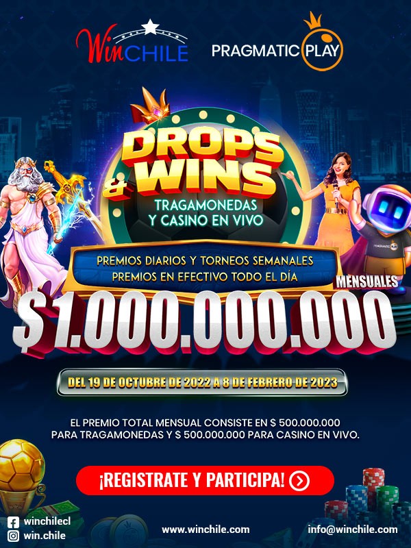 WinChile - Torneo Slots 1.000.000.000 Mil millones a repartir mensual