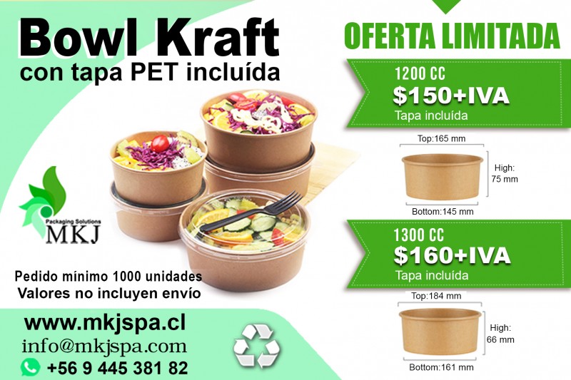 Bowls Kraft - Oferta Bowls Kraft