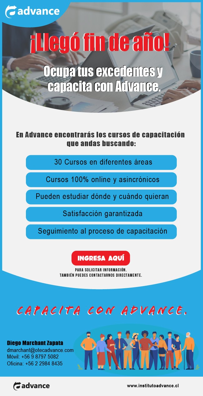 Instituto de Capacitacin Advance - Instituto Advance: Ocupa tus Excedentes