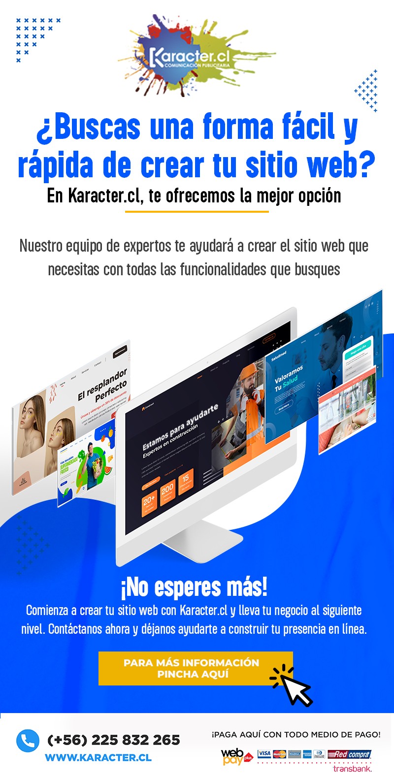 Creamos su sitio web - PÃ¡gina web desde $140.000 + IVA