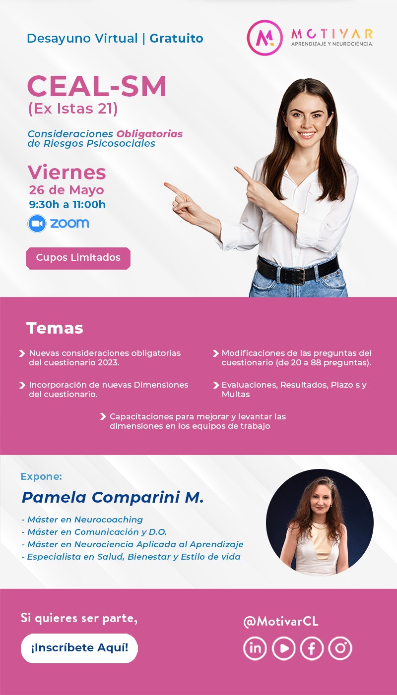 Motivar - Conferencia Gratuita: Â¡Cumple con el cuestionario ceal-sm y cuida la salud de tus colaboradores!
