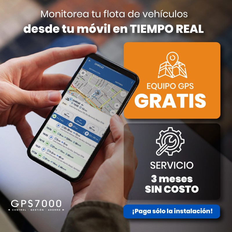 GPS7000 - Gratis 3 meses de servicio y equipo