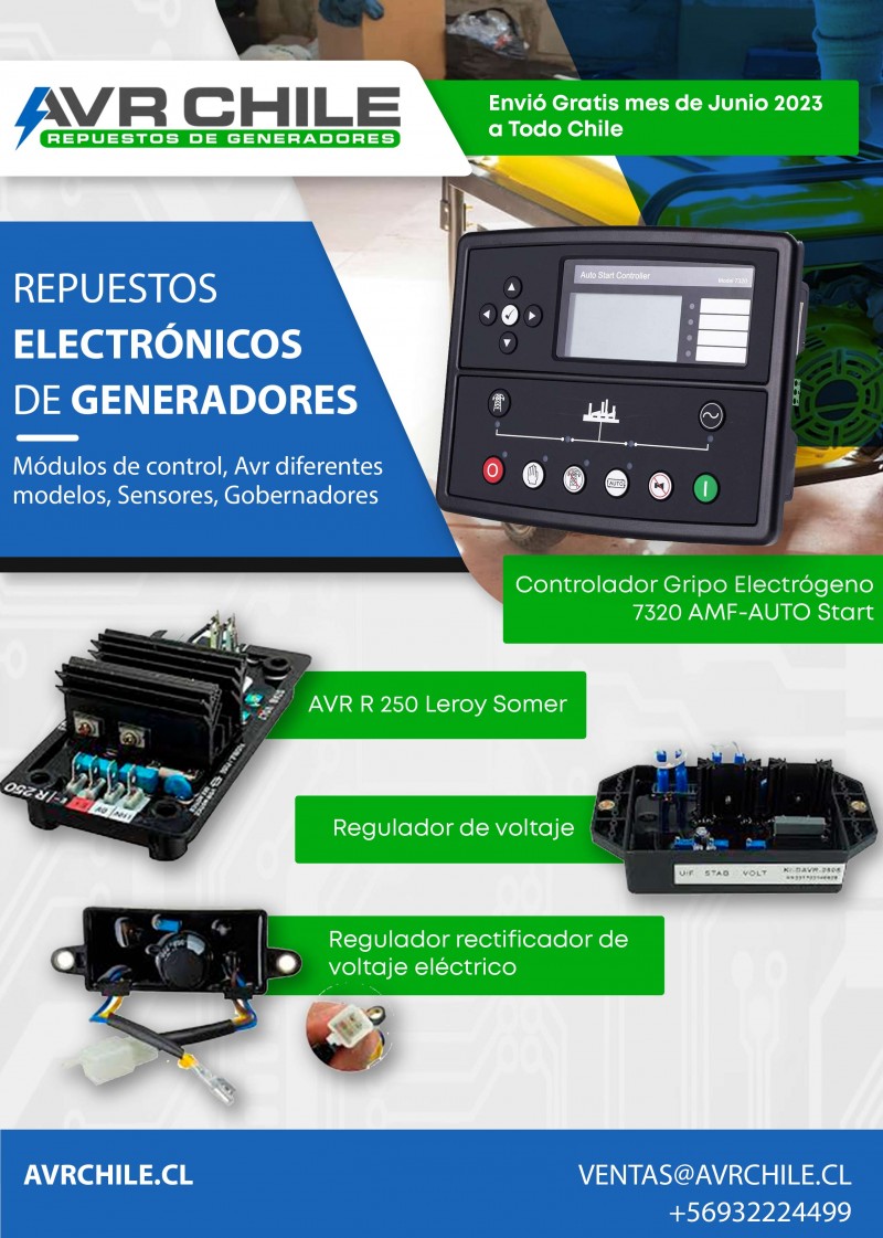 AVR Chile - Stock de Repuestos para Generadores y Grupos ElectrÃ³genos