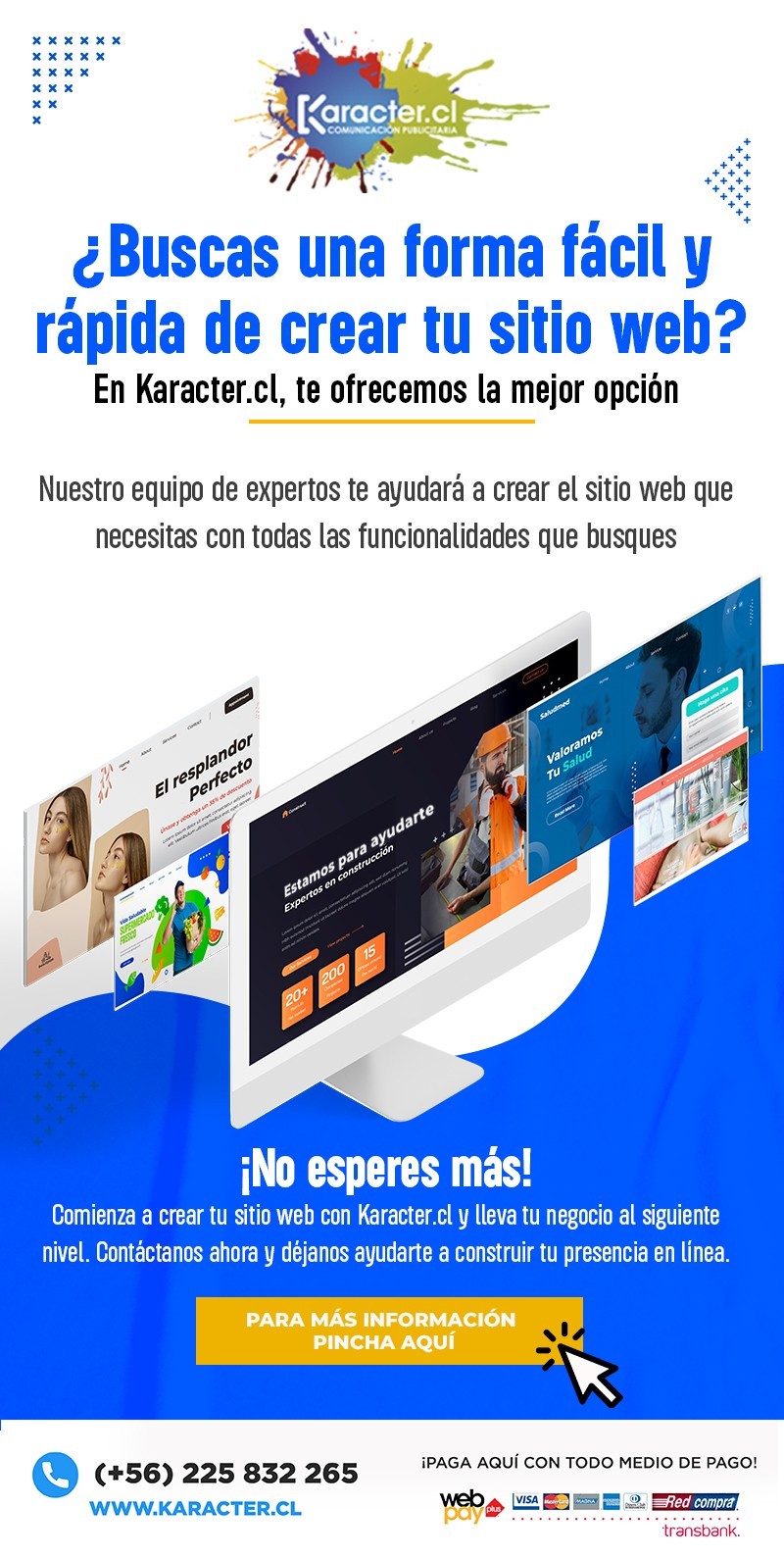 Creamos su sitio web -  PÃ¡gina web desde $140.000 + IVA