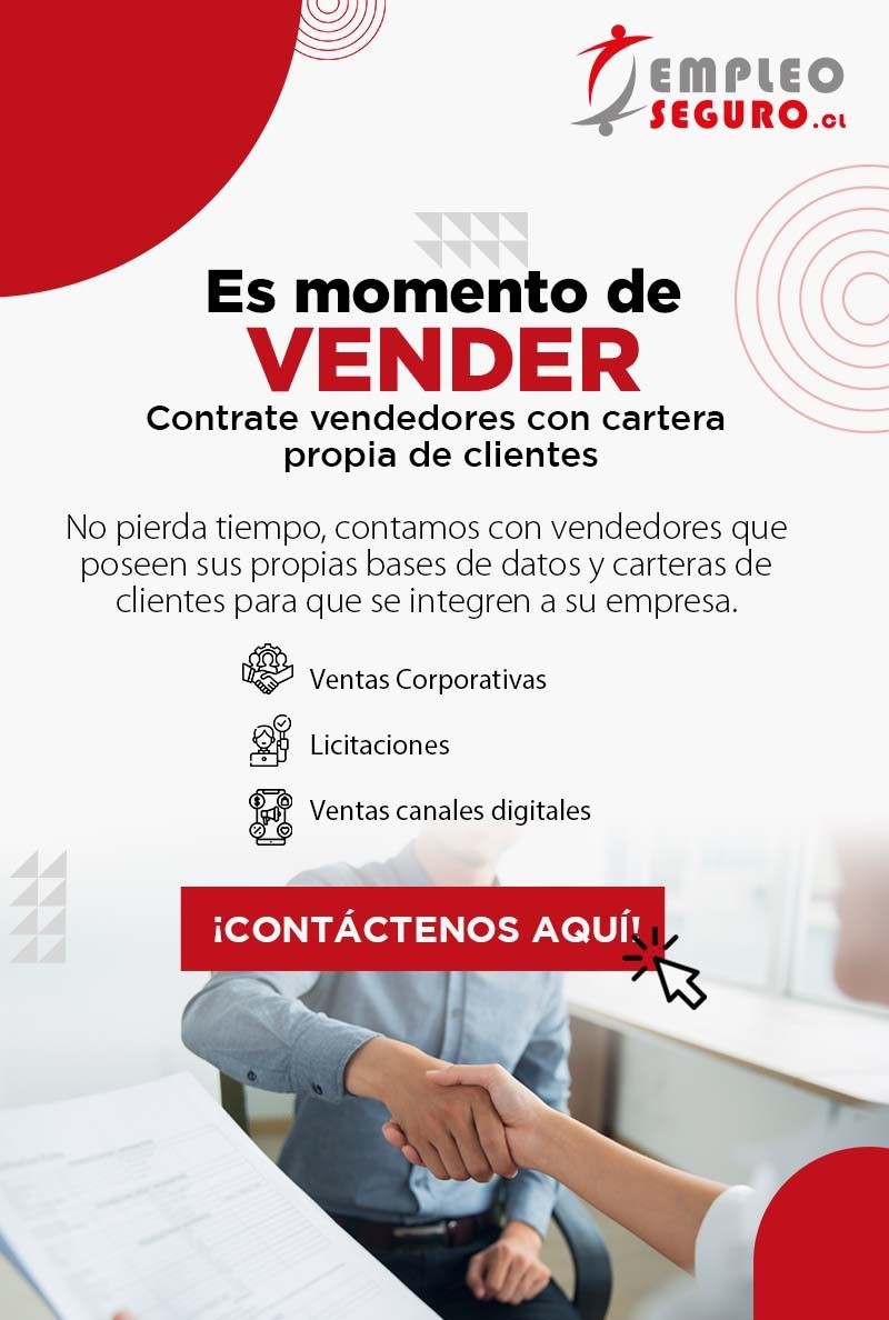 Reclutamiento Personal Empresas Chile - Contrate VENDEDORES 
