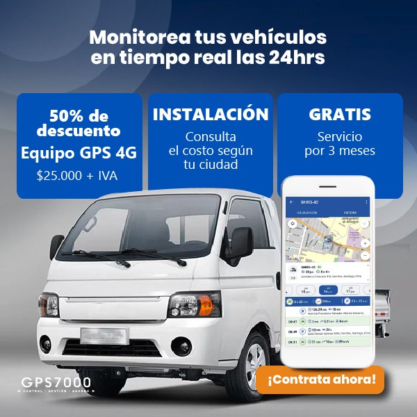 GPS7000 - Servicio de Monitoreo GRATIS por 3 meses