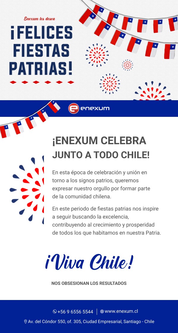 Enexum - Enexum Celebra junto a todo Chile Â¡Felices Fiestas Patrias!