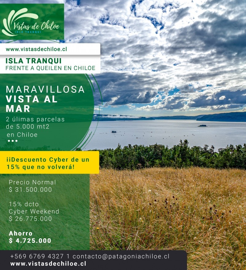 Vistas de Chiloe - NO DEJES PASAR ESTA OPORTUNIDAD - Oferta $26.775.000 frente al MAR (Ultimas 2 parcelas)