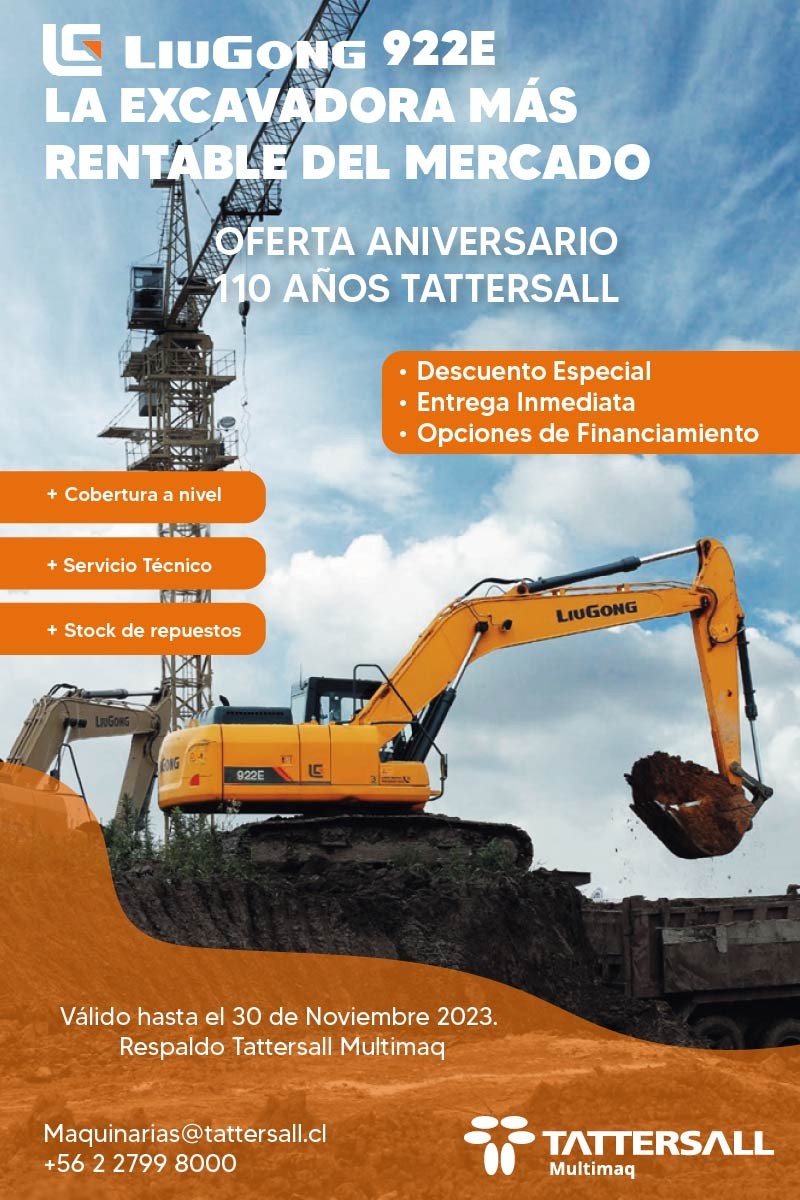 Tattersall Multimaq - Excavadora Liugong 22 toneladas- PromociÃ³n Especial Aniversario