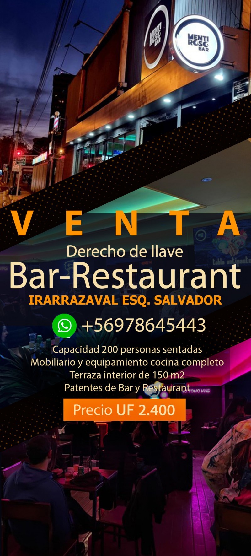 Derecho de llave de Bar-Restaurant - Oportunidad de negocio - Derecho llave Restobar