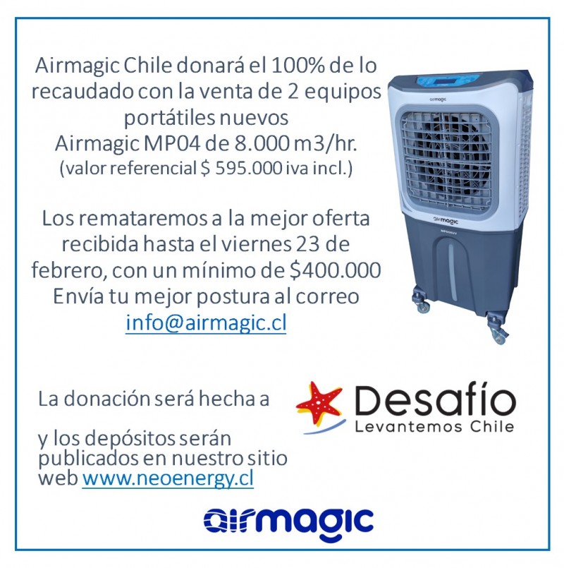 Airmagic Chile - DonaciÃ³n a DesafÃ­o levantemos Chile