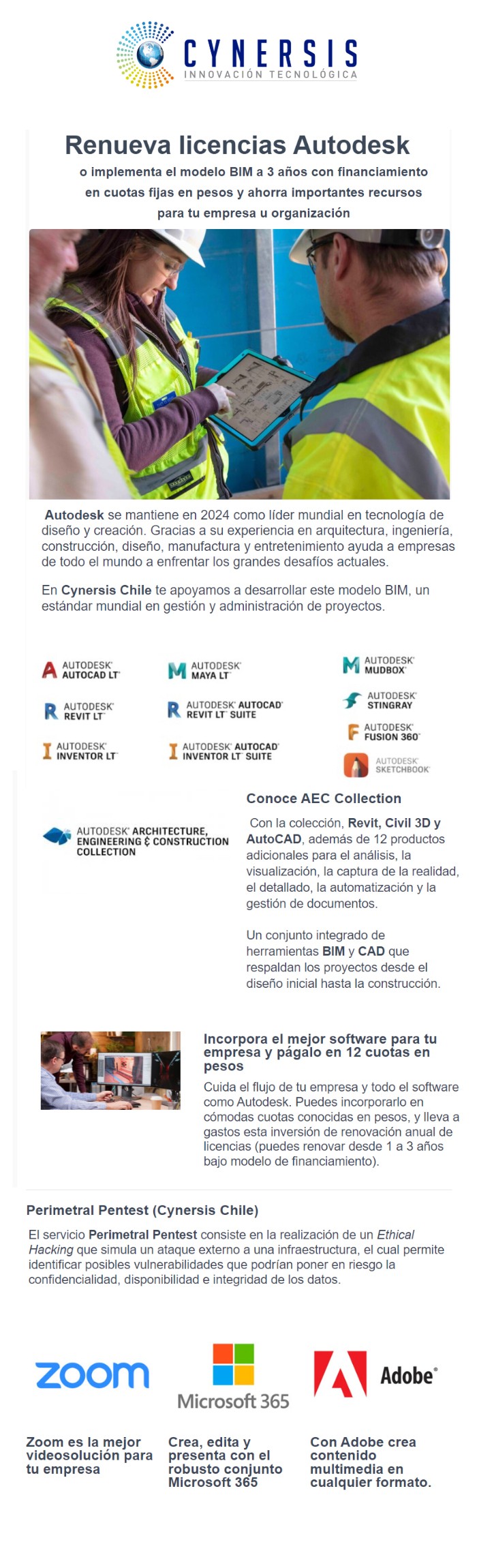 Cynersis Chile - Acelera el crecimiento de tu empresa con el mejor software de diseÃ±o y creaciÃ³n 3D de Autodesk