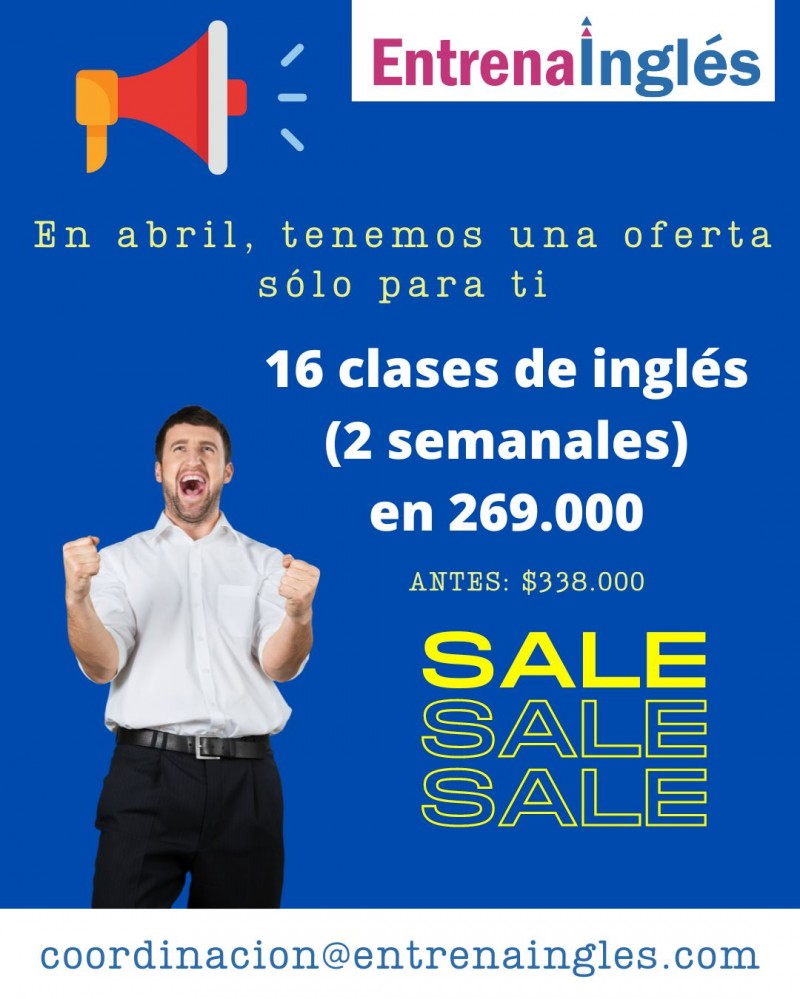 Clases de inglÃ©s online, individuales y personalizadas - En abril tenemos esta oferta exclusiva para ti.