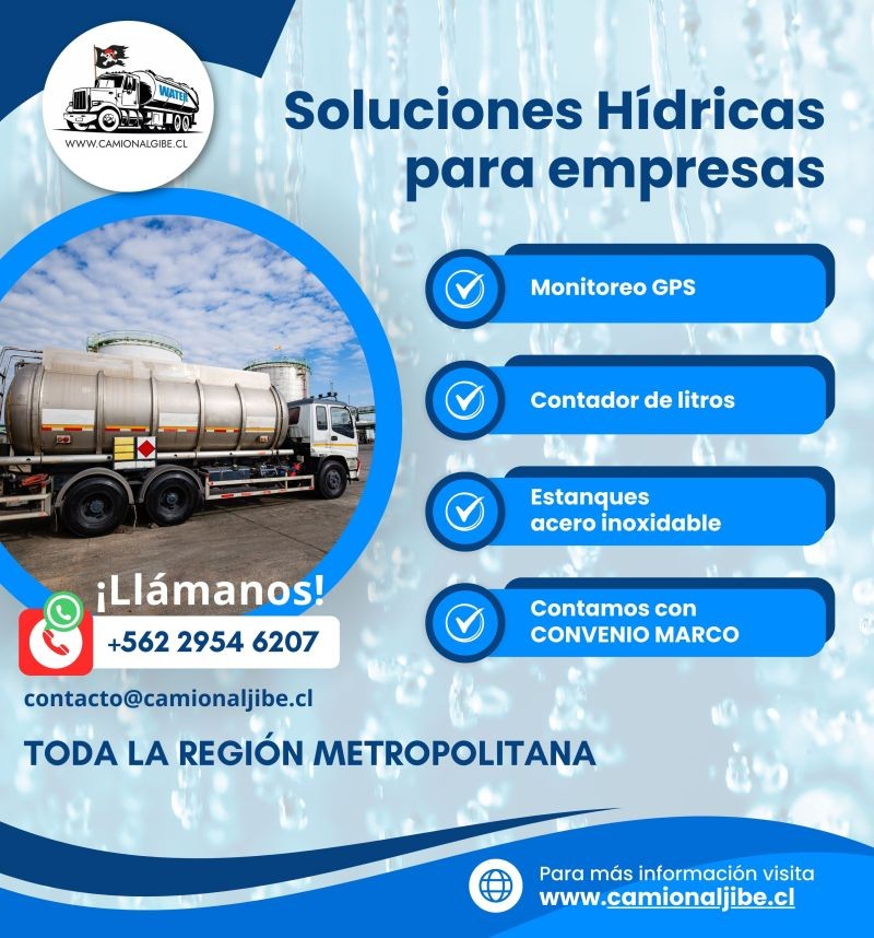 Camionaljibe.cl - Entregamos agua en camiones aljibe