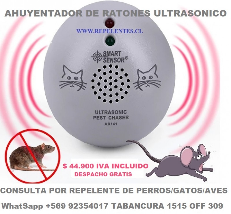 RATONES / RATAS - AHUYENTADOR REPELENTE ULTRASONICO