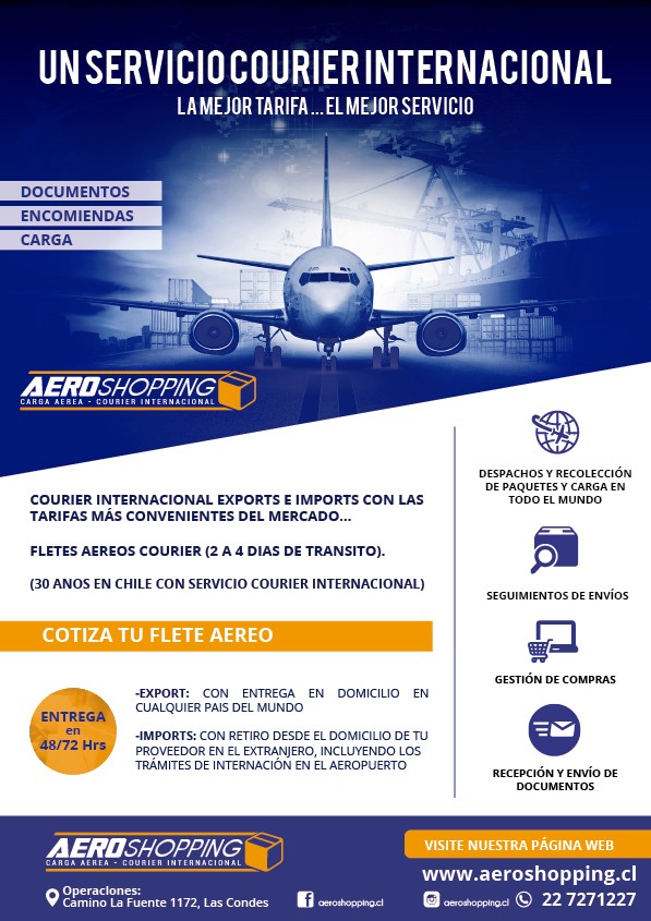 Cotiza tu Flete AÃ©reo Courier Puerta a Puerta Import-Export - Tarifas rebajadas Flete aÃ©reo Internacional