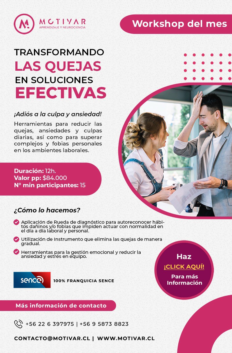 Motivar Capacitaciones Profesionales - Â¡Transforma las Quejas en Soluciones Efectivas! - MOTIVAR