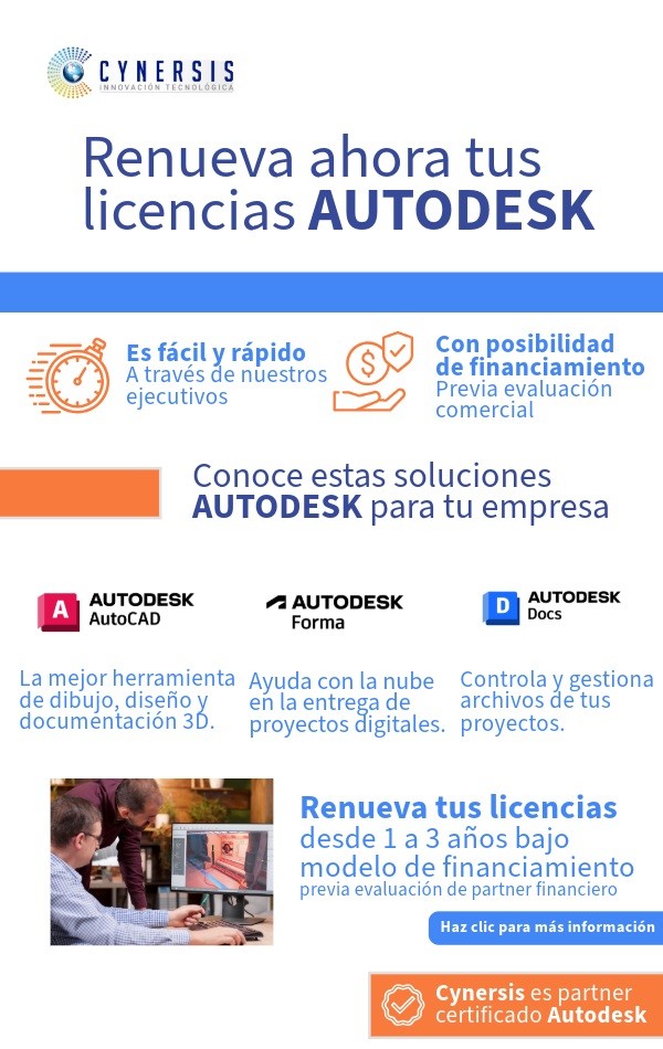 Cynersis Chile - Renueva tus licencias Autodesk con posibilidad de financiamiento